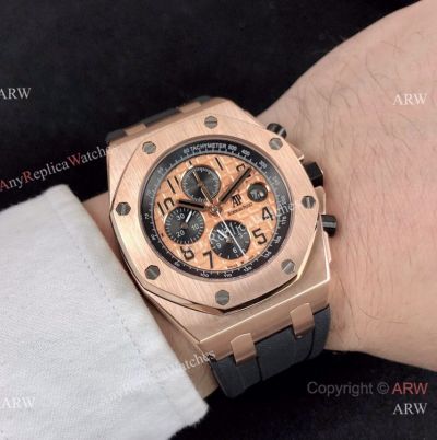 Replica AP Royal Oak Offshore Rose Gold 44mm Watches Automatic Movement